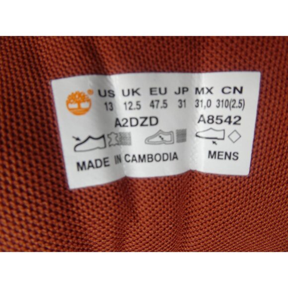 Timberland Men's Lincoln Peak Waterproof Mid Hiker Grey Boots Size 13 - Picture 8 of 9